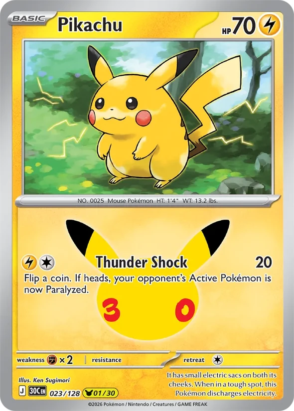 Pikachu — 30th Celebration
