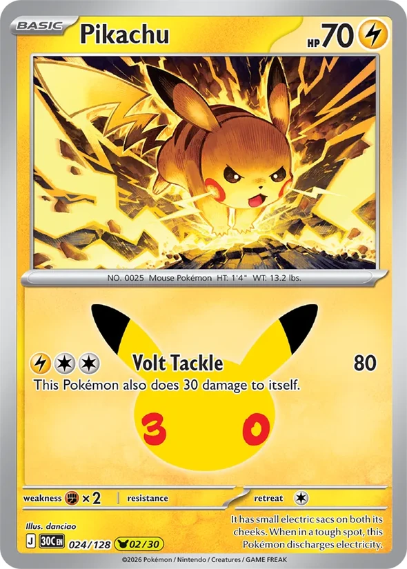 Pikachu — 30th Celebration