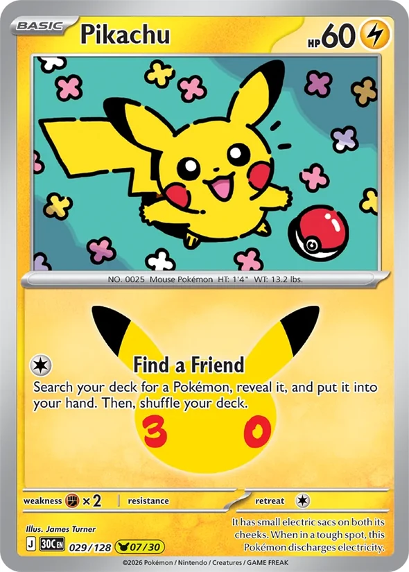 Pikachu — 30th Celebration