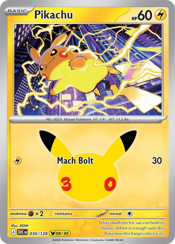 Pikachu — 30th Celebration