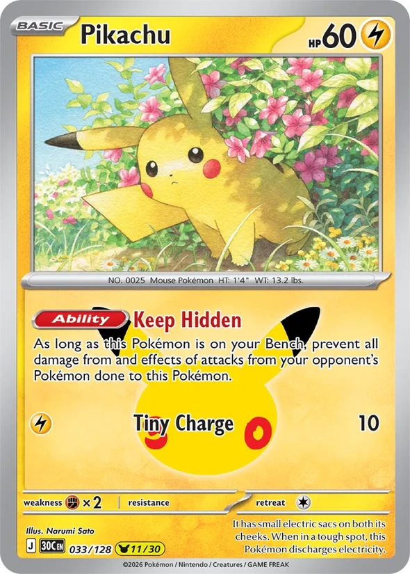 Pikachu — 30th Celebration