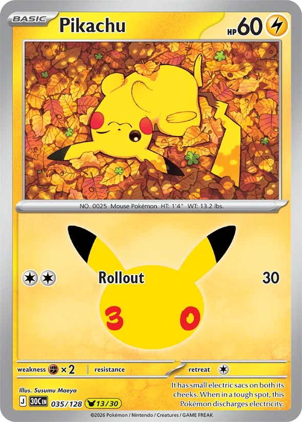 Pikachu — 30th Celebration