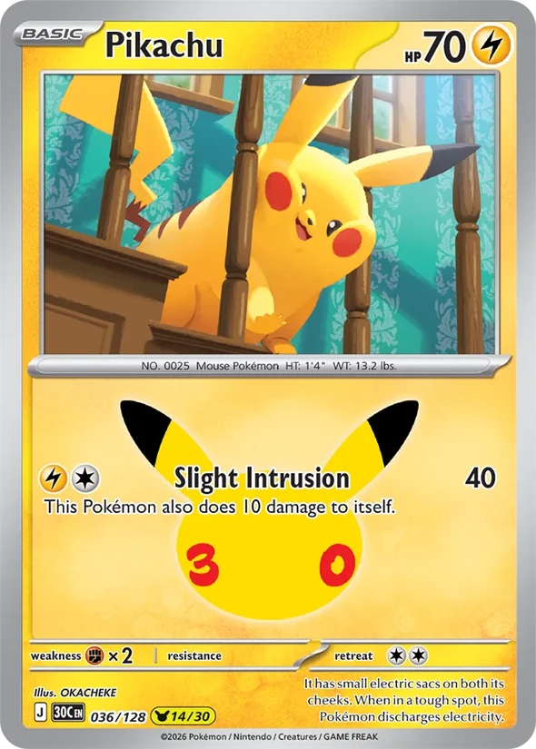 Pikachu — 30th Celebration