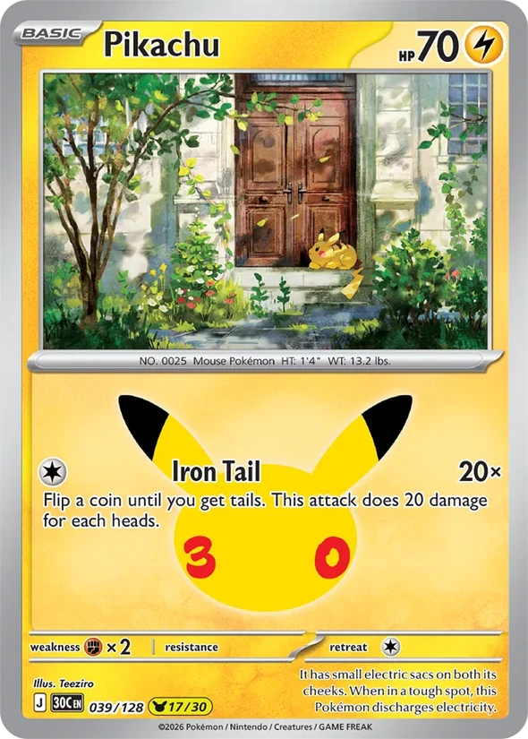 Pikachu — 30th Celebration