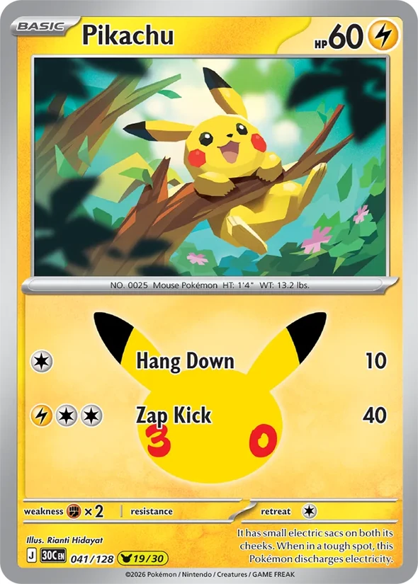 Pikachu — 30th Celebration