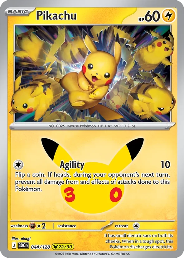 Pikachu — 30th Celebration