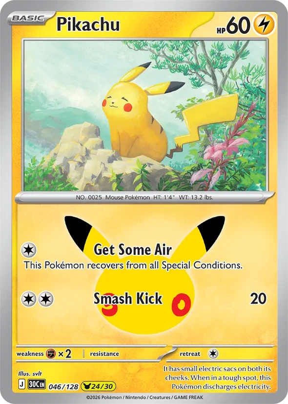Pikachu — 30th Celebration