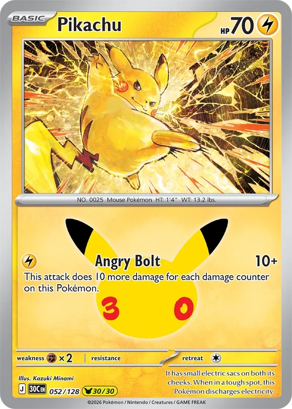 Pikachu — 30th Celebration