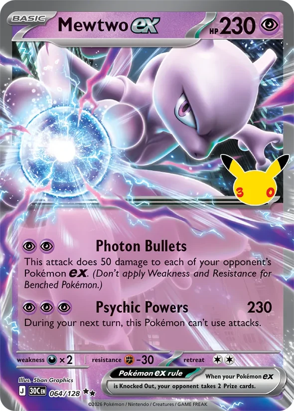 Mewtwo ex — 30th Celebration