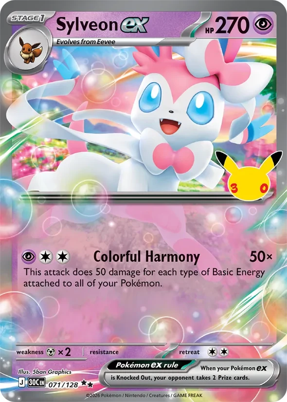 Sylveon ex — 30th Celebration