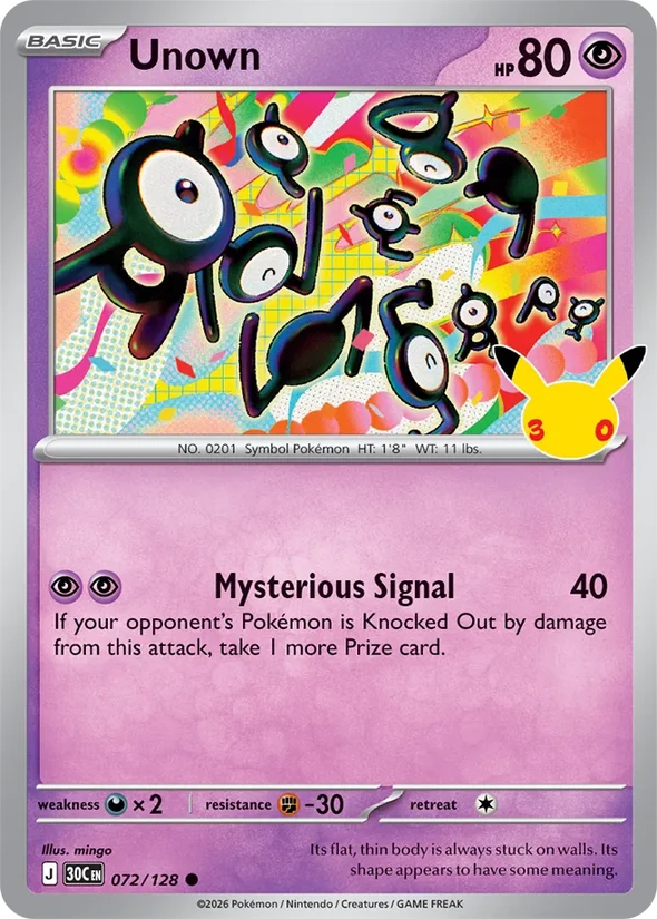 Unown — 30th Celebration