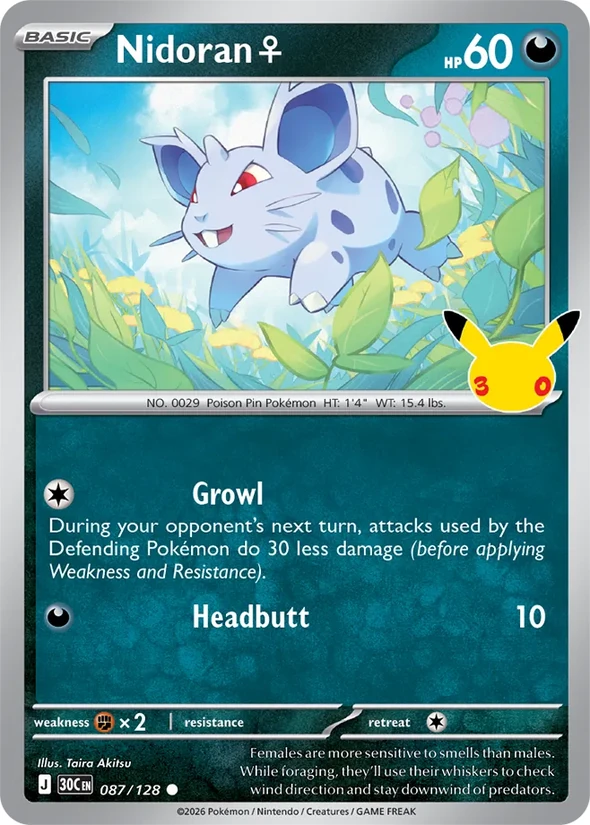 Nidoran ♀ — 30th Celebration