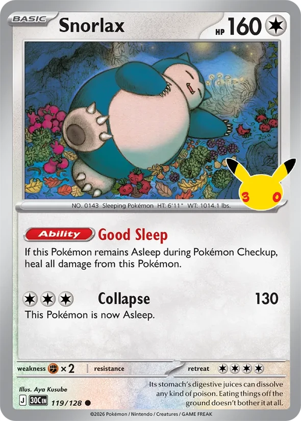 Snorlax — 30th Celebration