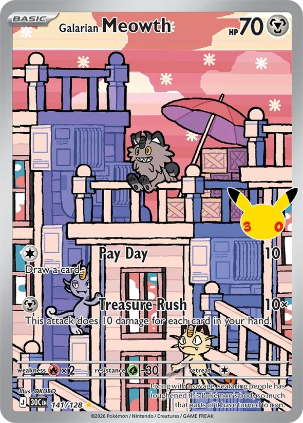 Galarian Meowth — 30th Celebration