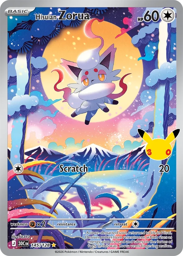 Hisuian Zorua — 30th Celebration