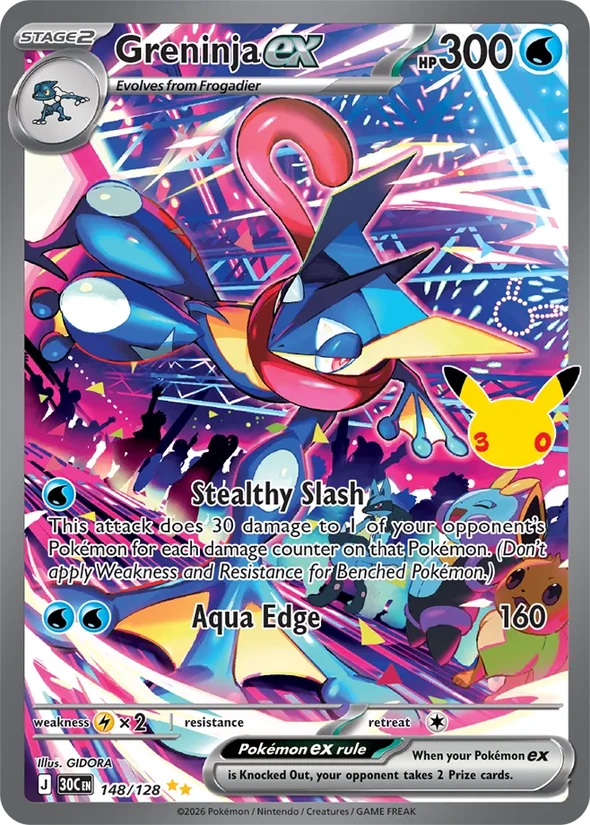 Greninja ex — 30th Celebration