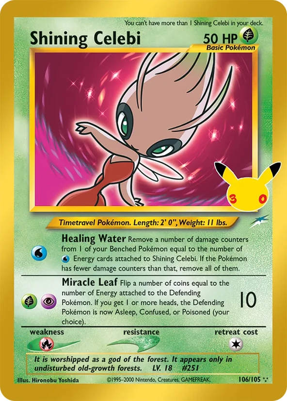 Shining Celebi — 30th Celebration Classic Collection