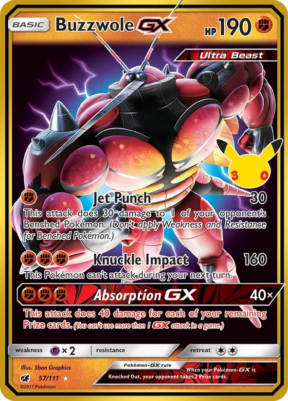 Buzzwole-GX — 30th Celebration Classic Collection