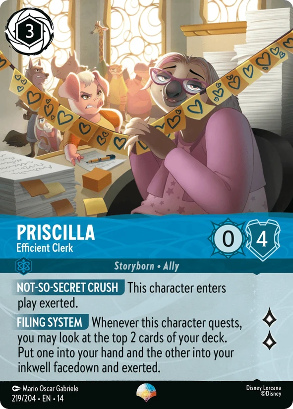 Priscilla, Efficient Clerk — Hyperia City