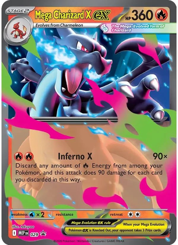 Mega Charizard X ex — MEP Black Star Promos