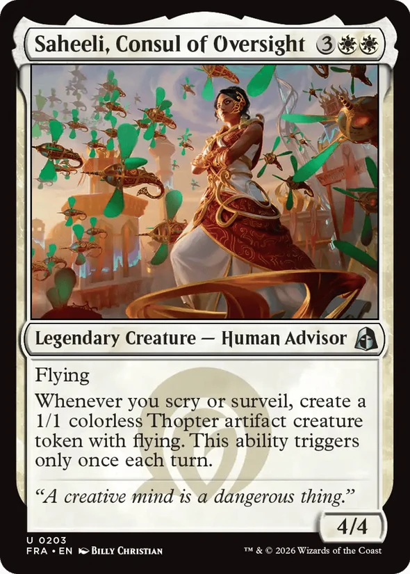 Saheeli, Consul of Oversight — Reality Fracture