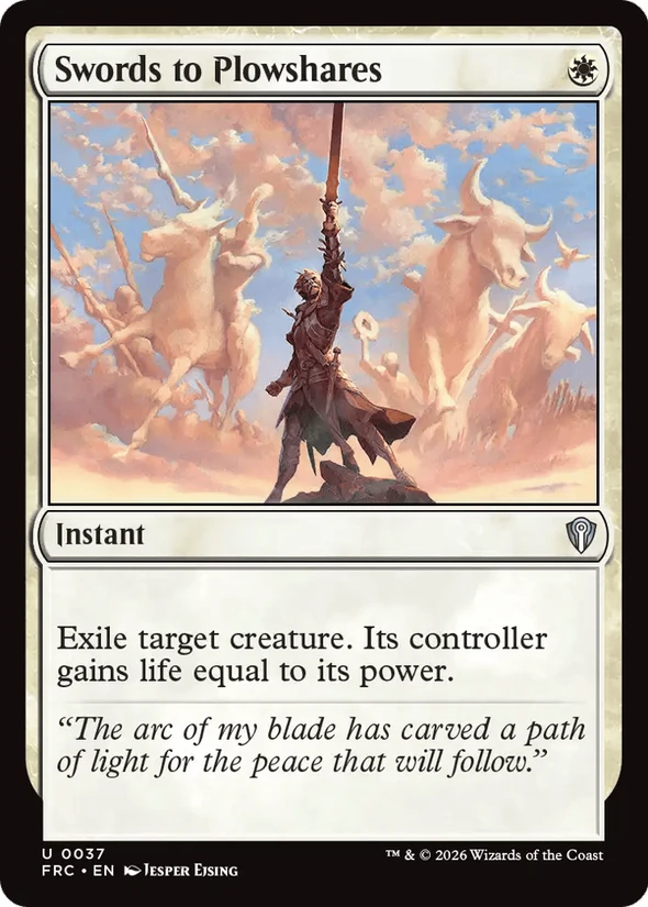 Swords to Plowshares — Reality Fracture Commander