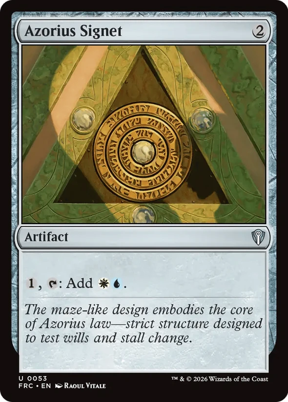 Azorius Signet — Reality Fracture Commander