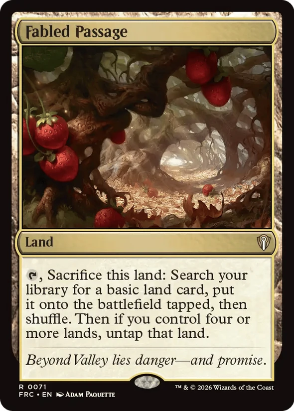 Fabled Passage — Reality Fracture Commander
