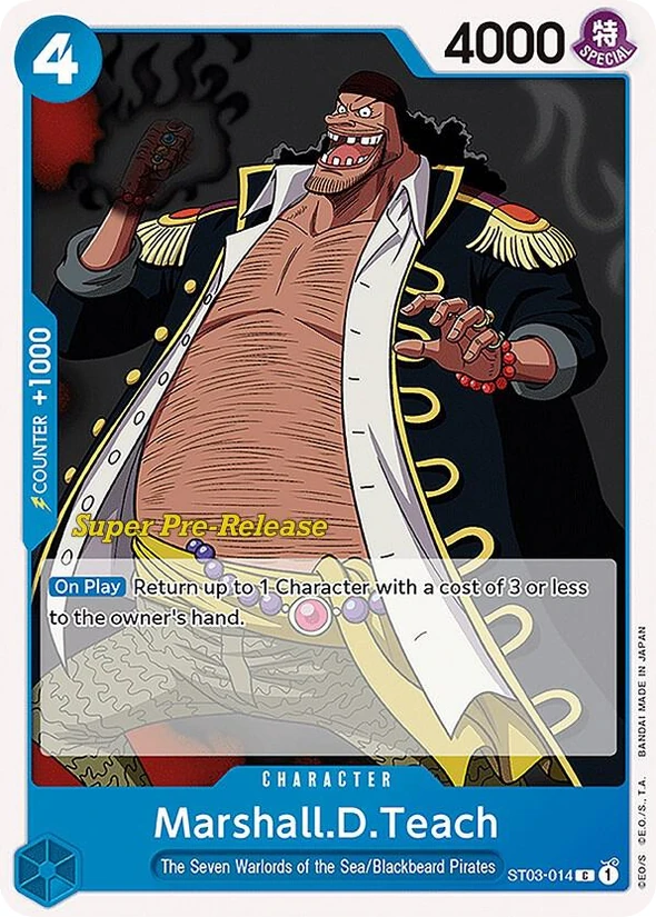 Marshall.D.Teach — The Seven Warlords of the Sea
