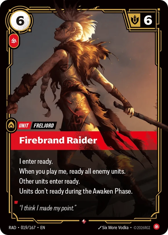 Firebrand Raider — Radiance