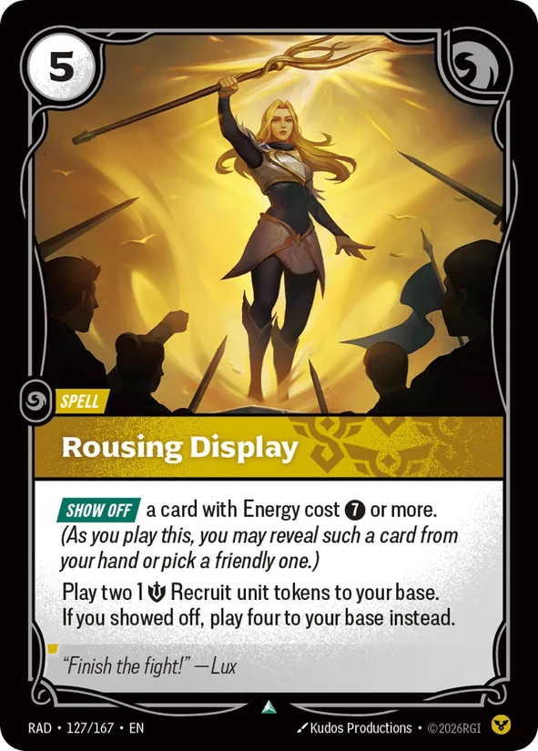Rousing Display — Radiance