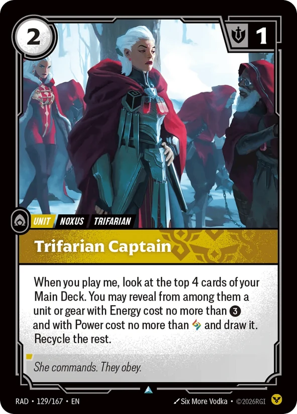 Trifarian Captain — Radiance