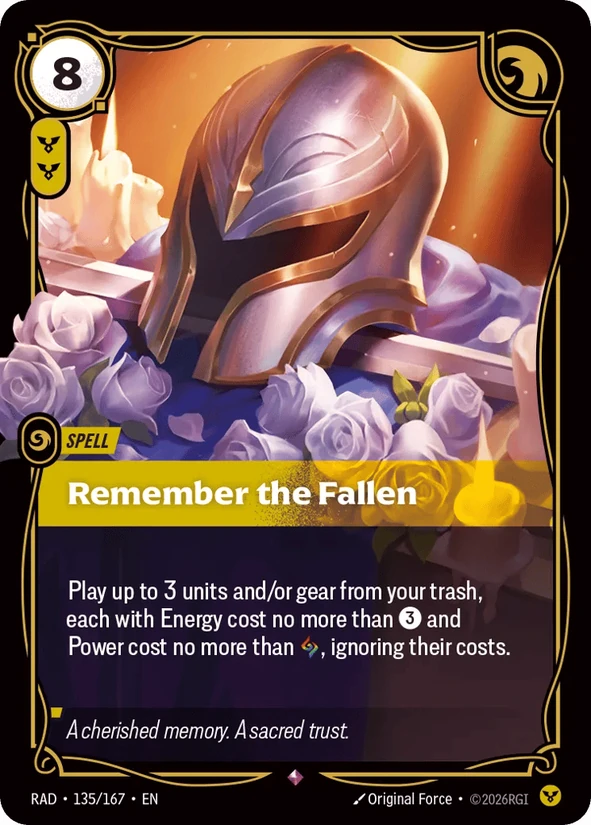 Remember The Fallen — Radiance