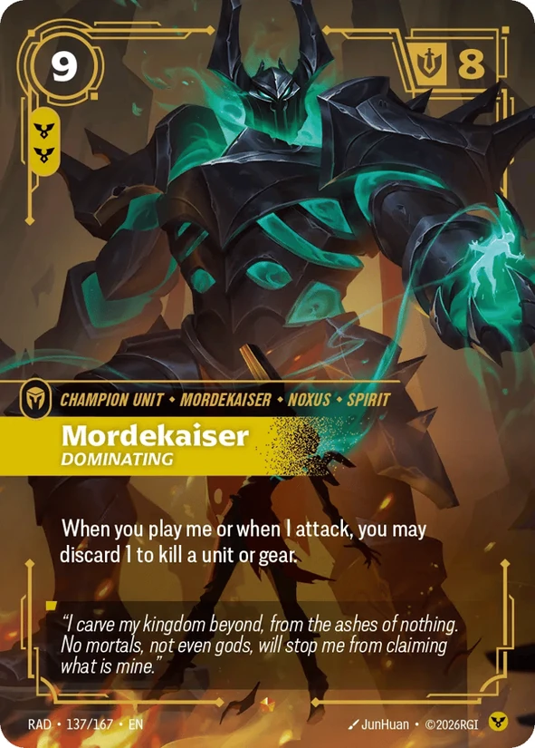 Mordekaiser, Dominating — Radiance