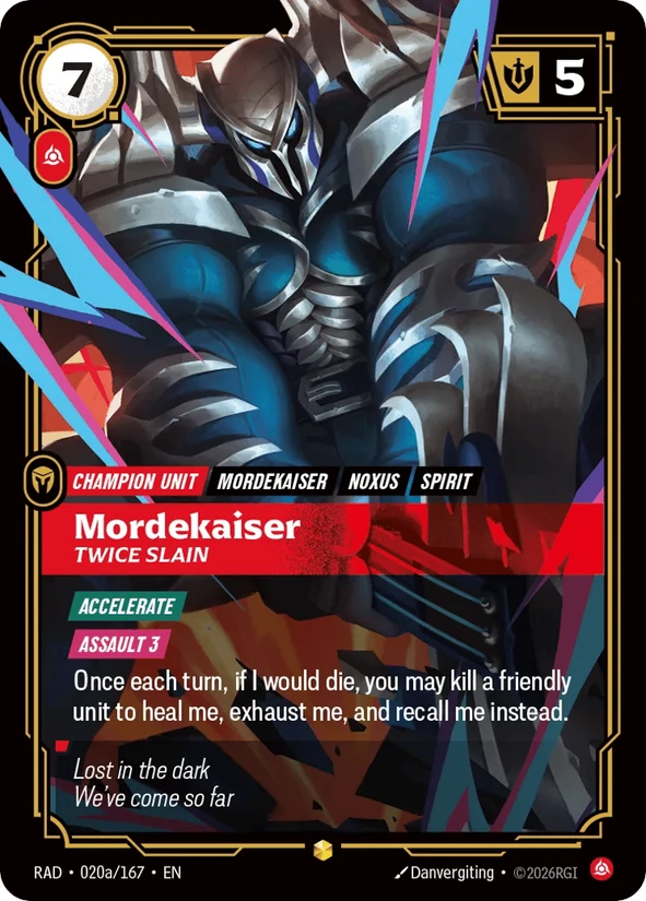 Mordekaiser, Twice Slain — Radiance