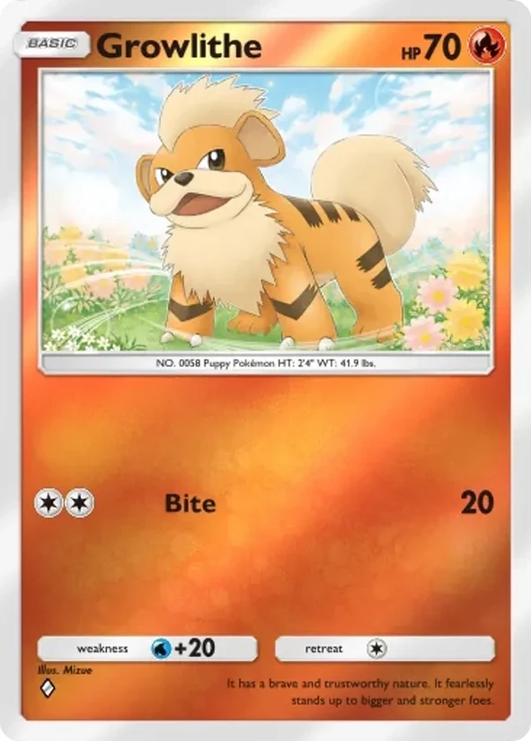 Growlithe — Deluxe Pack ex
