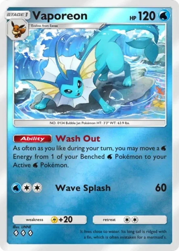 Vaporeon — Deluxe Pack ex