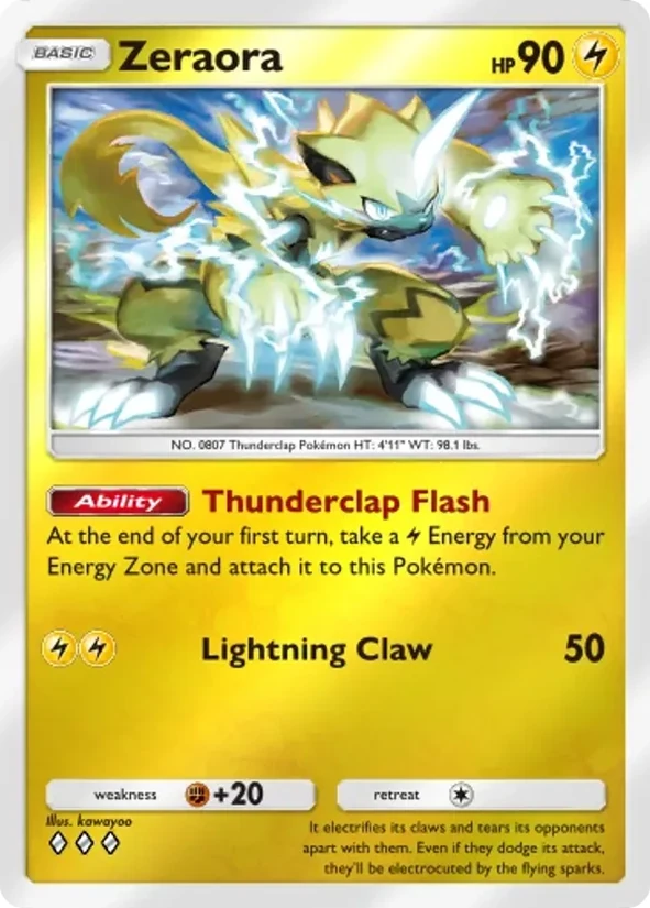 Zeraora — Deluxe Pack ex