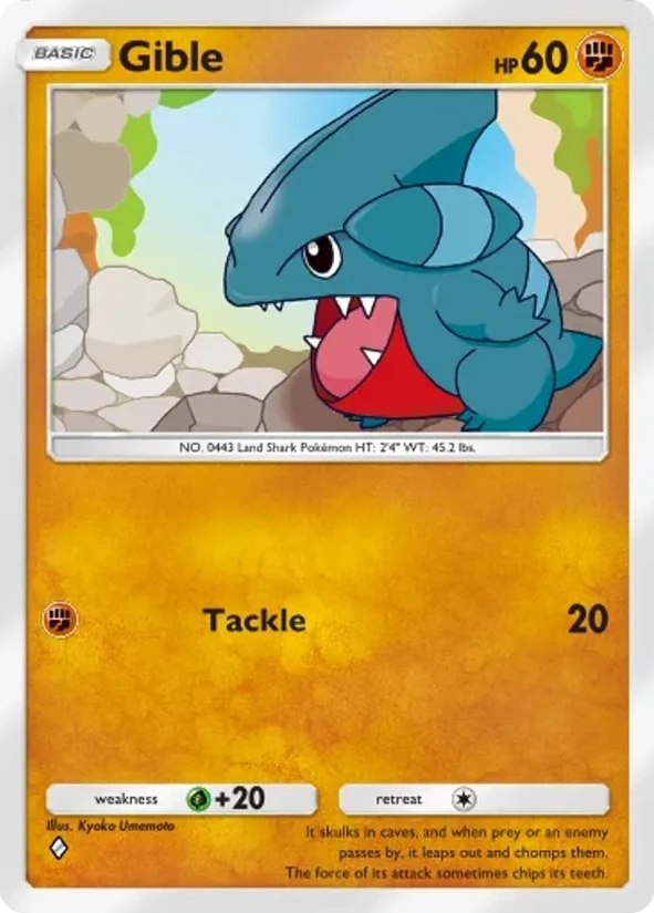 Gible — Deluxe Pack ex