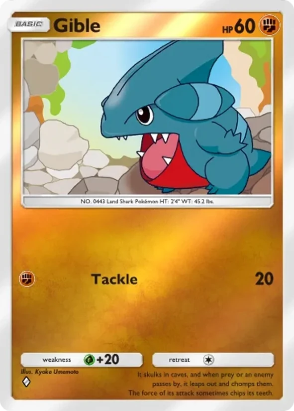 Gible — Deluxe Pack ex