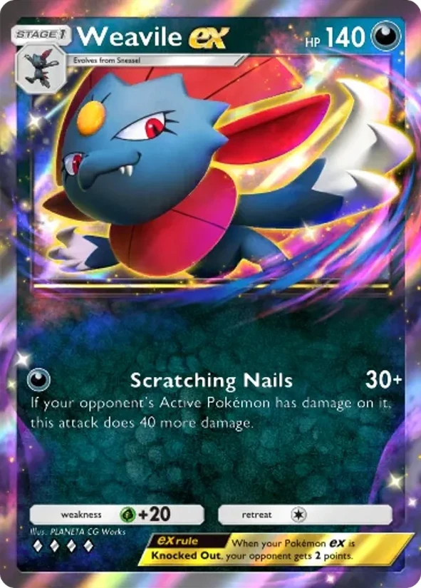 Weavile ex — Deluxe Pack ex