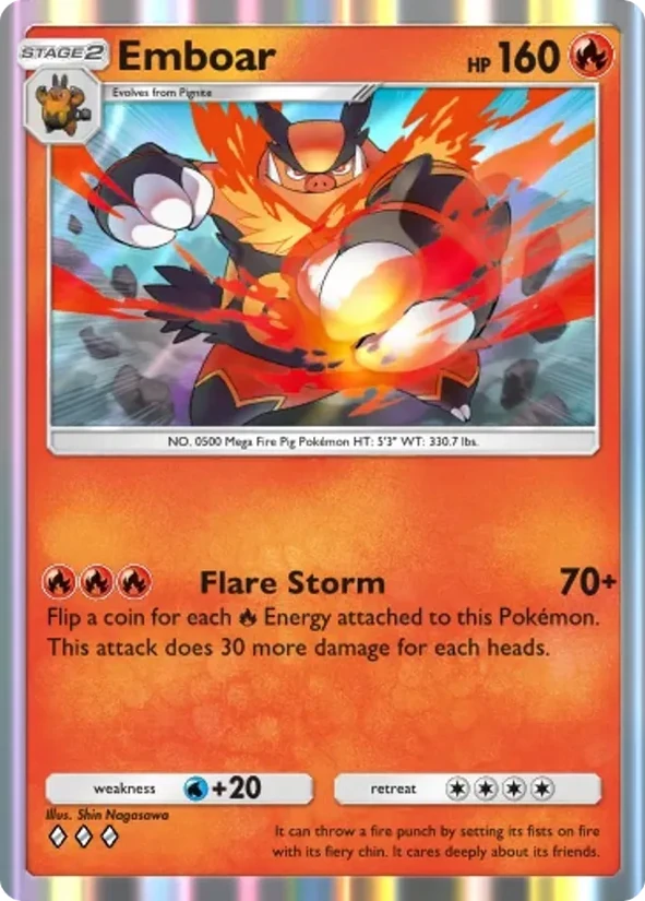 Emboar — Pulsing Aura