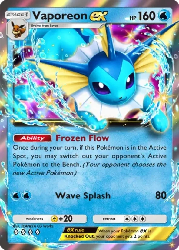 Vaporeon ex — Pulsing Aura