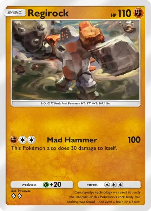Regirock — Pulsing Aura