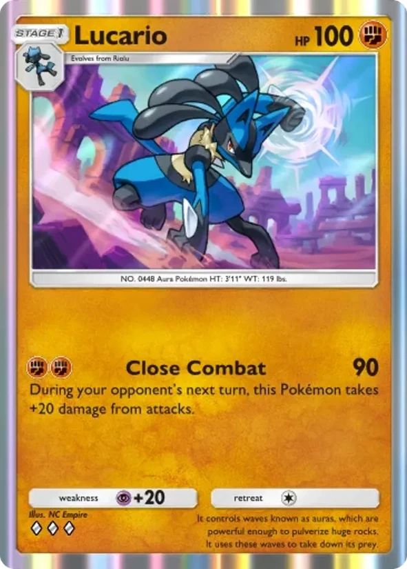 Lucario — Pulsing Aura