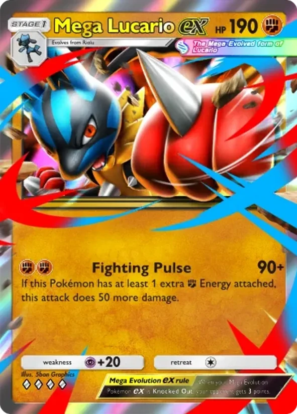 Mega Lucario ex — Pulsing Aura