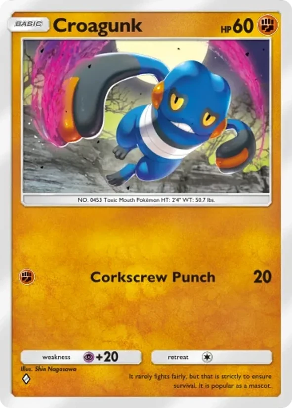 Croagunk — Pulsing Aura
