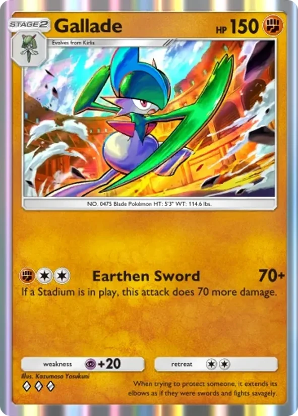 Gallade — Pulsing Aura