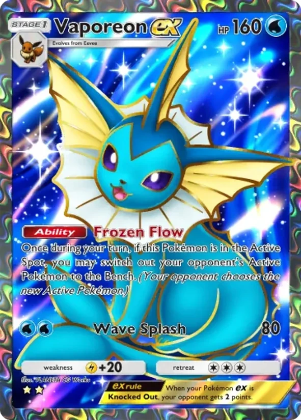 Vaporeon ex — Pulsing Aura