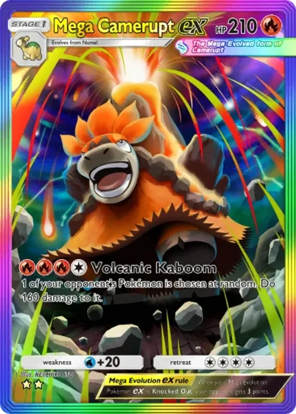 Mega Camerupt ex — Pulsing Aura